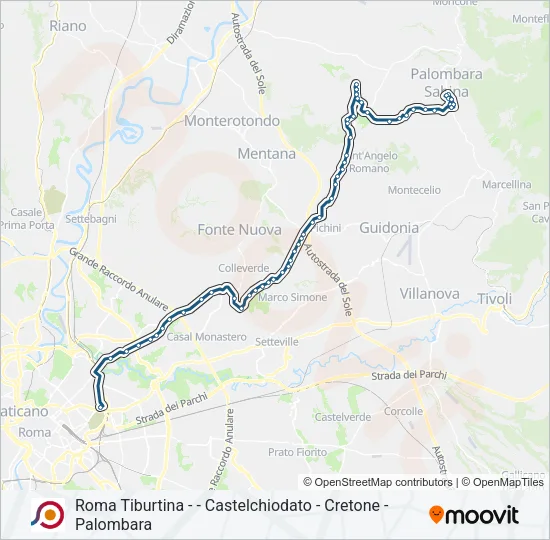 COTRAL Bus Line Map