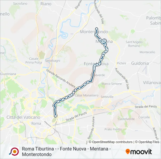 COTRAL Bus Line Map
