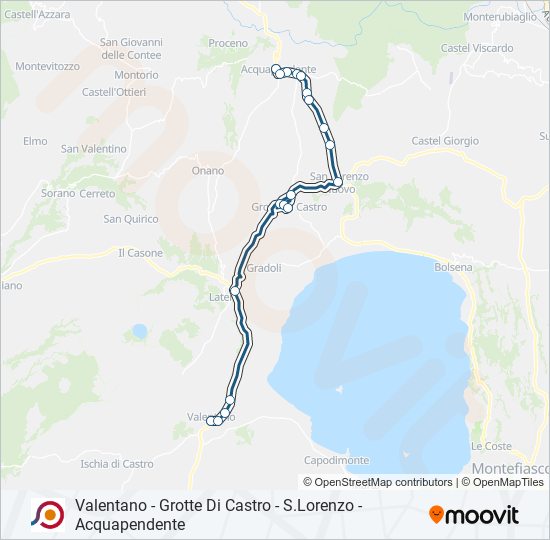 COTRAL bus Line Map