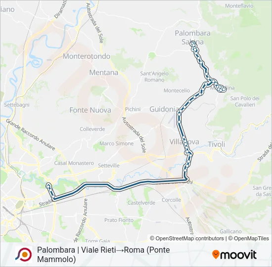 COTRAL Bus Line Map