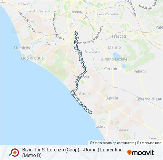 COTRAL bus Line Map