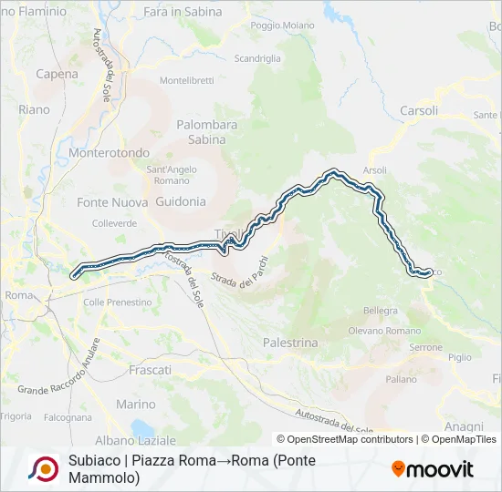 COTRAL Bus Line Map