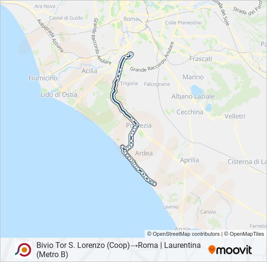 COTRAL bus Line Map