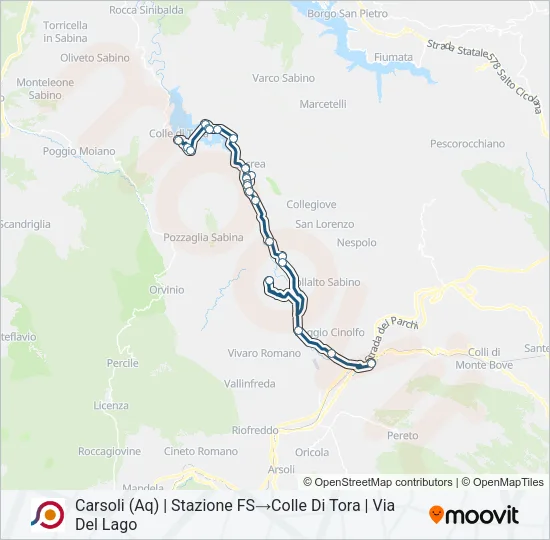 COTRAL Bus Line Map