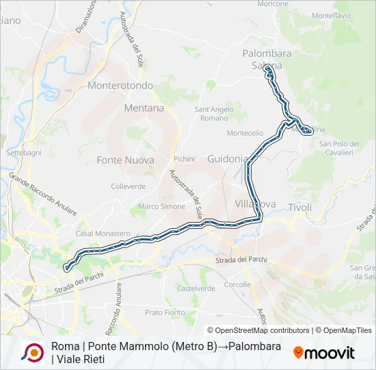 COTRAL Bus Line Map