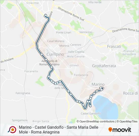COTRAL Bus Line Map