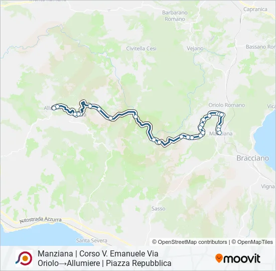 COTRAL Bus Line Map
