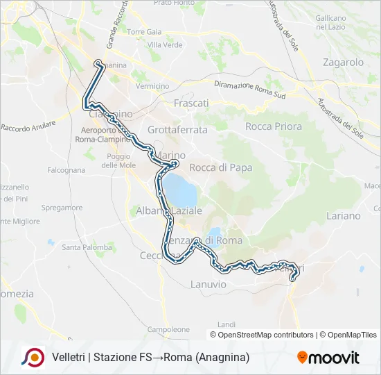 COTRAL Bus Line Map