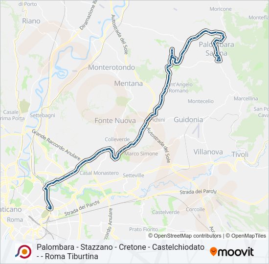 COTRAL Bus Line Map