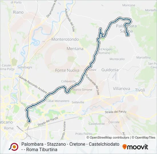 COTRAL Bus Line Map