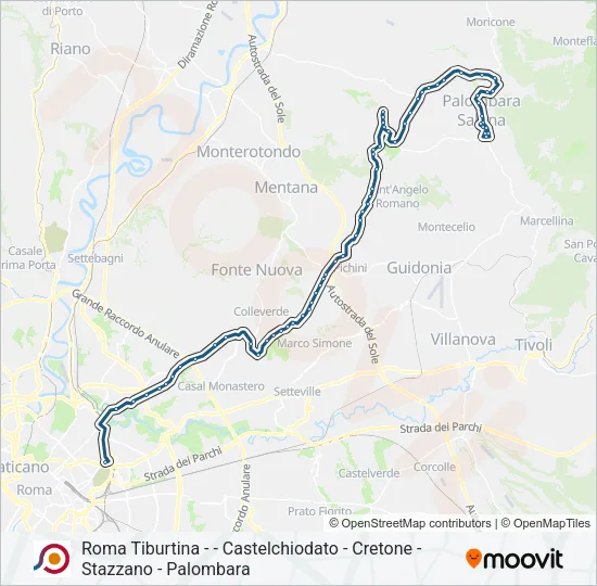 COTRAL Bus Line Map