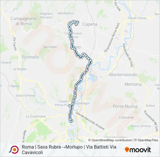 COTRAL Bus Line Map
