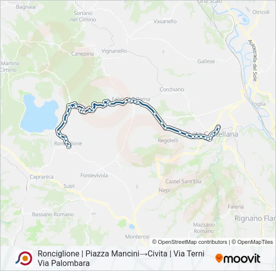 COTRAL Bus Line Map