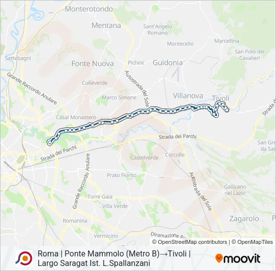 COTRAL Bus Line Map
