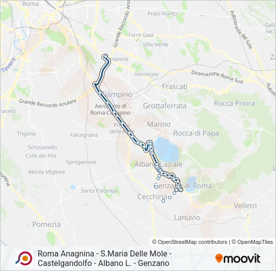 COTRAL Bus Line Map