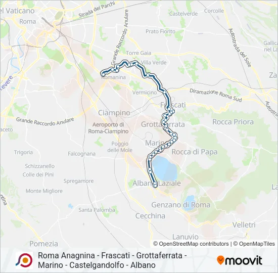 COTRAL Bus Line Map