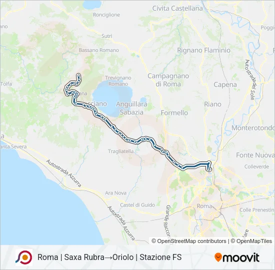 COTRAL Bus Line Map