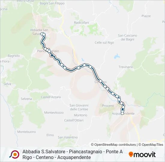 COTRAL Bus Line Map