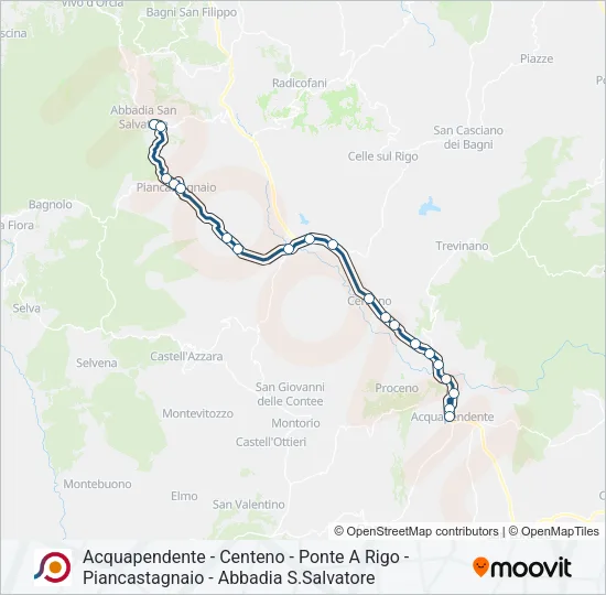 COTRAL Bus Line Map