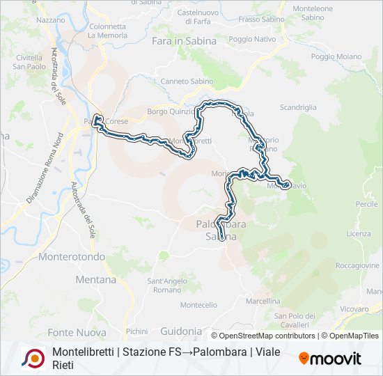 COTRAL bus Line Map