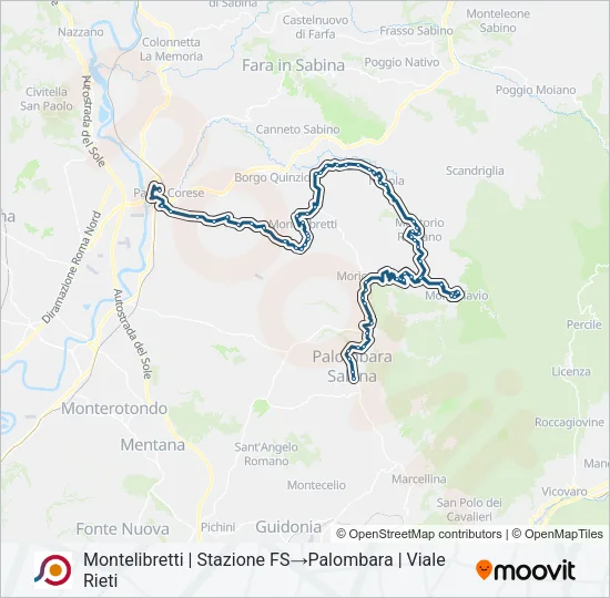 COTRAL Bus Line Map