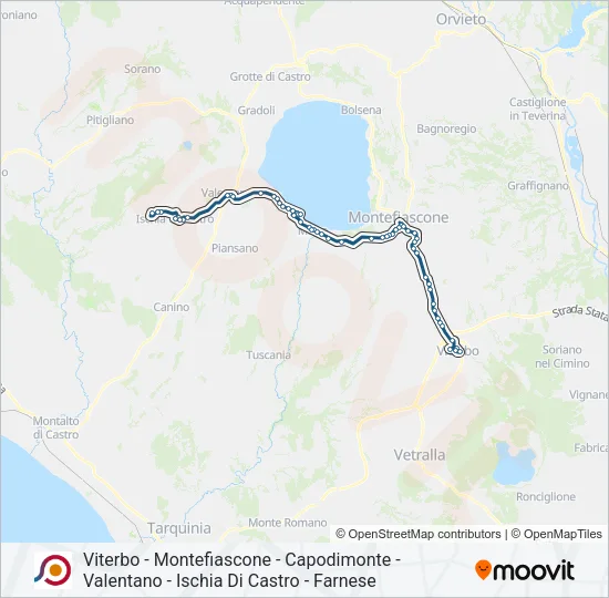 COTRAL Bus Line Map