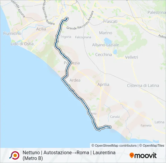 COTRAL Bus Line Map