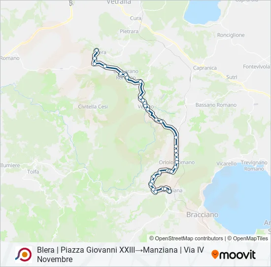 COTRAL Bus Line Map