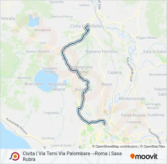 COTRAL Bus Line Map