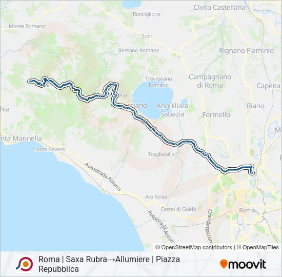 COTRAL Bus Line Map