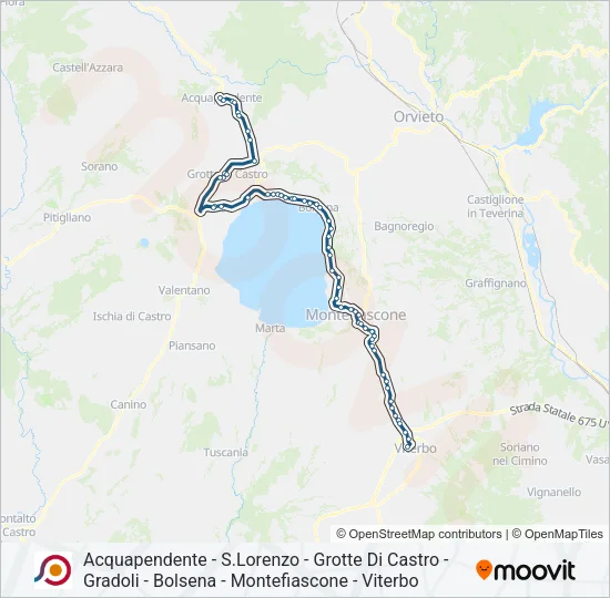 COTRAL Bus Line Map
