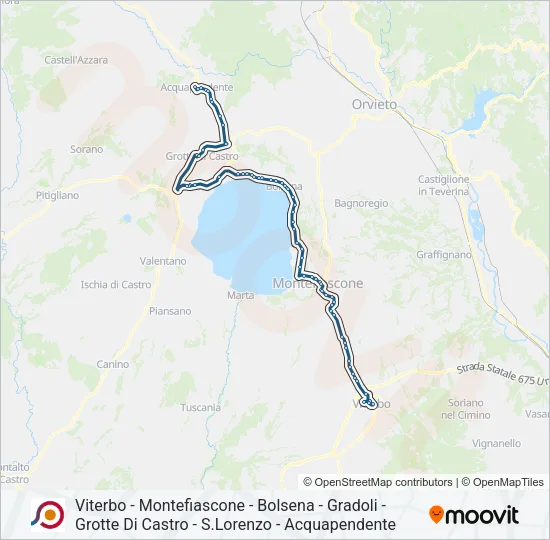 COTRAL Bus Line Map