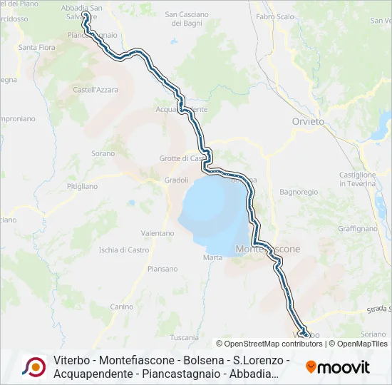 COTRAL Bus Line Map