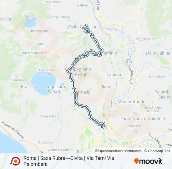 COTRAL Bus Line Map