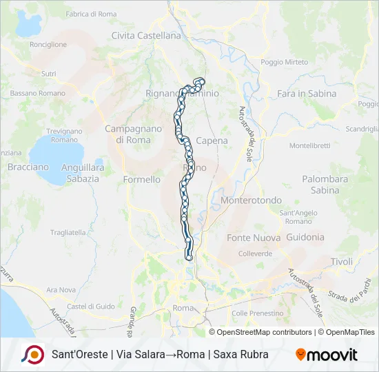 COTRAL Bus Line Map