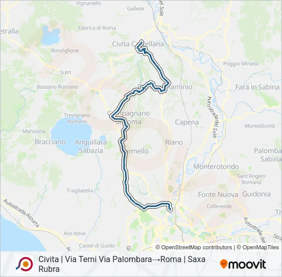COTRAL Bus Line Map