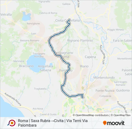 COTRAL Bus Line Map