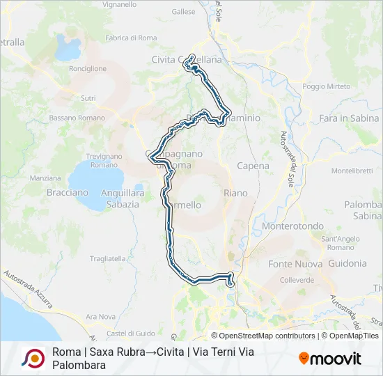 COTRAL Bus Line Map