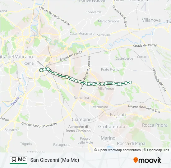 MC Bus Line Map