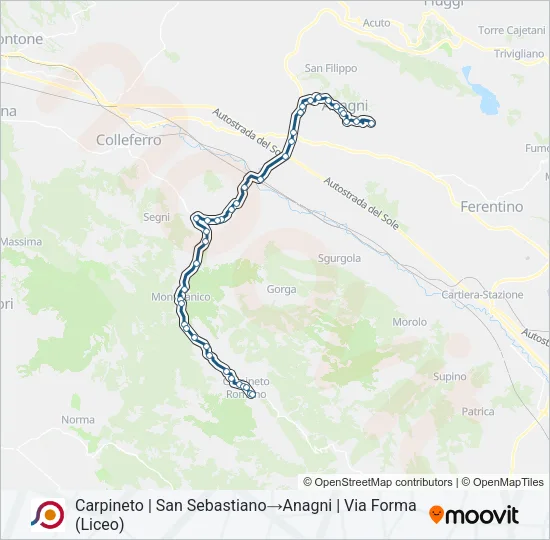 COTRAL Bus Line Map