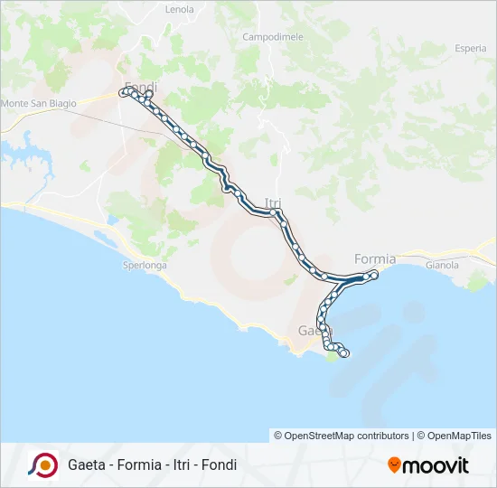 COTRAL Bus Line Map