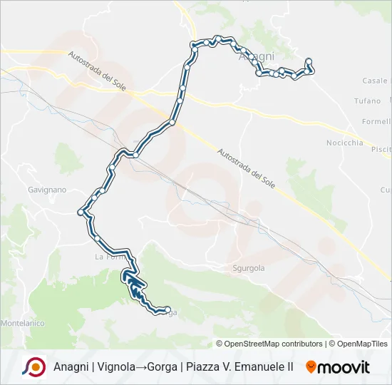 COTRAL Bus Line Map