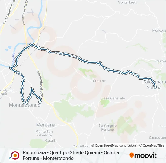 COTRAL Bus Line Map