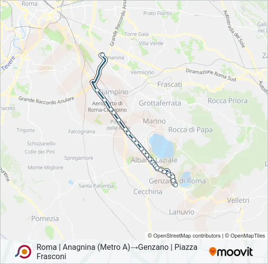 COTRAL Bus Line Map
