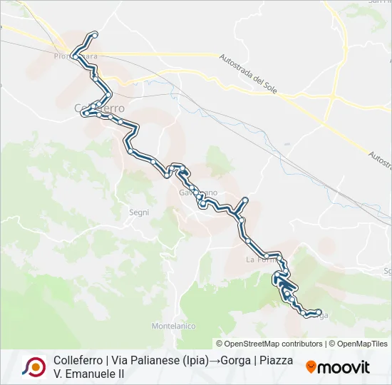 COTRAL Bus Line Map