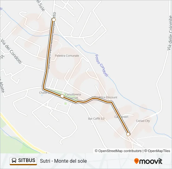 SITBUS Bus Line Map