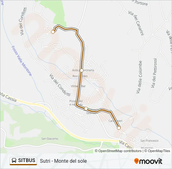 SITBUS Bus Line Map