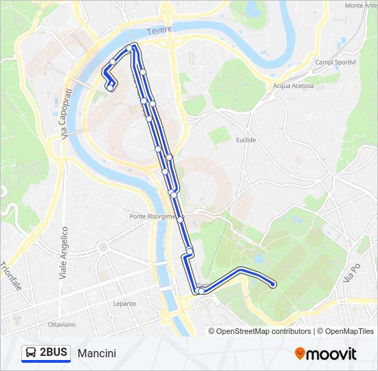 2BUS bus Line Map