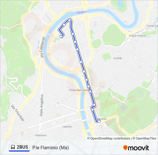 2BUS Bus Line Map