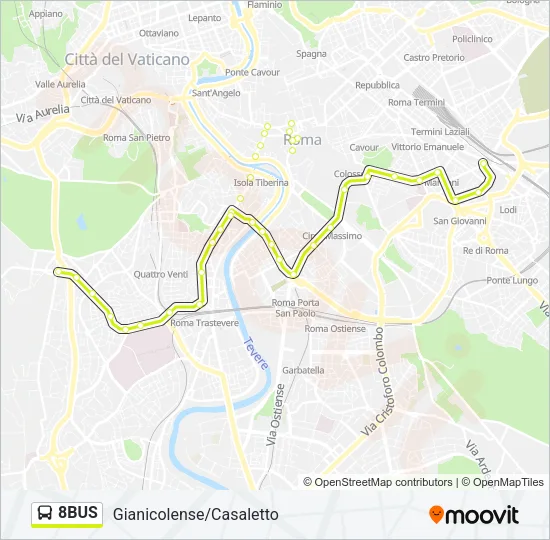 8BUS Bus Line Map